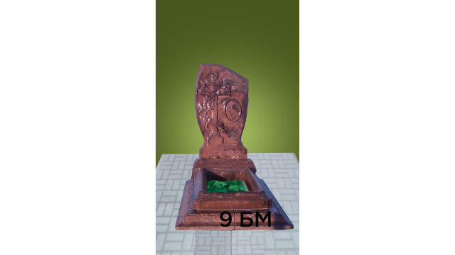 Памятник бордовый мрамор