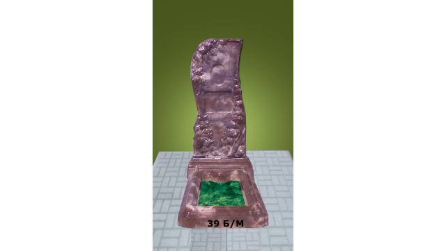 Памятник бордовый мрамор